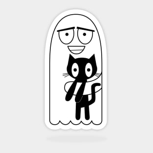 Can I keep it? Ghost wants pet Cat. Sticker